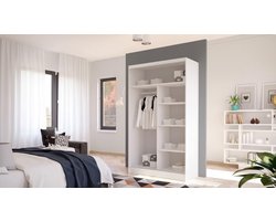 Stella Trading Chicago Elegant wardrobe with plenty of storage 3-door 3-türig Old style/concrete oxide.