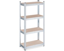 stellingkast - 120 x 60 x 30 cm - tot 700 kg - verzinkt staal - steeksysteem