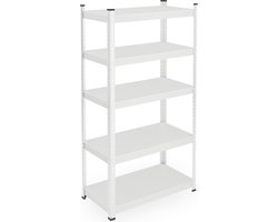 Stellingkast - 150x75x30 cm - 875 kg - staal - wit