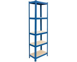 Stellingkast - 180 x 50 x 30 cm - 875 kg - blauw