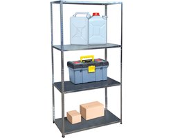 Stellingkast - 180x90x40 cm - tot 160 kg - staal - steeksysteem