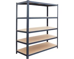Stellingkast - 200x120x60 cm - 875 kg - antraciet