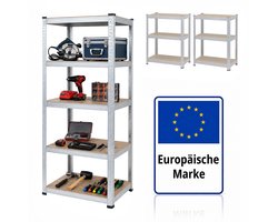 Stellingkast - 200x80x60 cm - 875 kg - metaal - zilver