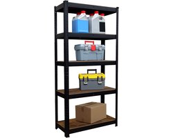 Stellingkast - 875 kg - 150 x 75 x 30 cm - zwart