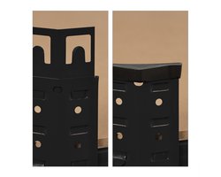 stellingkast hoek - tot 875 kg - 181x128x92 cm - steeksysteem - zwart