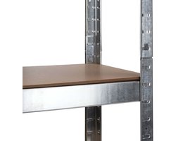 Stellingkast - Metaal - 5 Schappen - Stellingkasten - Opbergrek - Stelling Kast - Zilver - 172 x 75 x 30 cm
