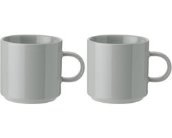 Stelton Bekers lichtgrijs 2 stuks