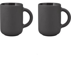 Stelton Theo mokken - 2 stuks - zwart