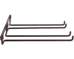 Stemware Glasfles Rek - Hangende Metalen Wijnbekerhouder - Stevig Duurzaam - Antiroest - Inclusief Bevestigingsschroeven