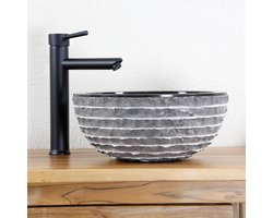 Stenen wastafel – Waskom – Steen – Marmer – Opzetwastafel – Unieke