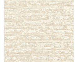 STENENLOOK BEHANG | industrieel - Beige Wit - A.S. Création Elements 2