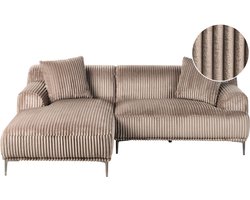 STENUM - Hoekbank 3-zits - Lichtbruin - Rechtszijdig - Corduroy
