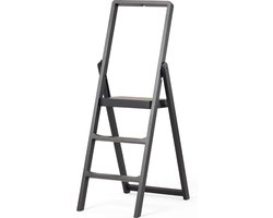 Step ladder - zwart, gebeitst
