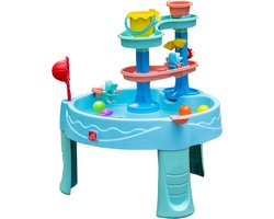 Step2 Double Spin & Showers Watertafel – Inclusief speelballen, zeediertjes en wateraccessoires – Waterspeelgoed voor kind – Activiteitentafel met water voor de tuin / buiten