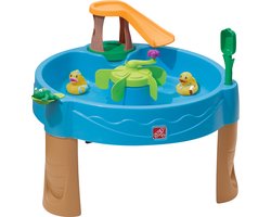 Step2 Duck Pond Watertafel - Met 6 accessoires: eendjes, spuitende kikker, schep en flipper - Waterspeelgoed voor kind - Activiteitentafel met water voor de tuin / buiten