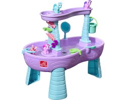 Step2 Rain Shower Splash Unicorns Watertafel - Eenhoorn met 13-delig accessoireset - Waterspeelgoed voor kind - Activiteitentafel met water voor de tuin / buiten