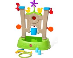 Step2 Waterpark Arcade Waterspeelgoed - Watertafel met Waterrad en Waterspuit en accessoires zoals doelwitten, spinners, bekers en meer - Activiteitentafel voor de tuin