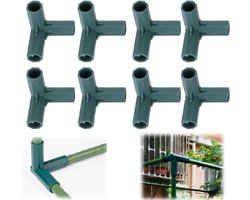 Sterke 3-Weg Plantondersteuning Connector voor Kassen, 16mm Stevige Tuinaccessoires voor Plantensteunen en Meubels