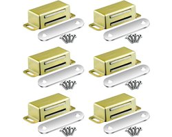 Sterke Magnetische Sluitingen voor Kastdeuren - RVS Deursluiters, 8 kg Kracht, Ideaal voor Meubels en Balkon deuren (Set van 6)