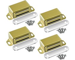 Sterke Magnetische Sluitingen voor Kastdeuren - RVS Magneten voor Meubels en Balkon, 14 kg Kracht, Set van 4