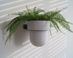 STERKSTAEL Flora S Eco Pot Marble Grey - bloempothouder - kleur houder salie groen - kleur pot marmer grijs - inclusief bloempot ø12cm - poedercoating - staal