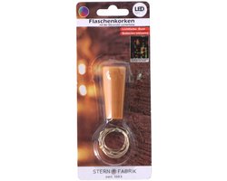 Stern Fabrik flesverlichting kurk - lichtsnoer - gekleurd -LED - 80 cm- bottle lights