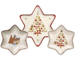Sternschalen-Set Winter Bakery Delight Set van 3