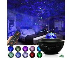 Sterrenhemel Projectorlamp – Zwart – Bluetooth en USB - Met Muziek