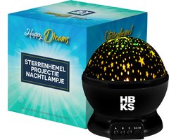 Sterrenhemel Verlichting Kinderkamer - Moon Light Projector - Nachtlampje kind | baby - nachtlamp - Snoezellamp - Spacelamp - Cadeau kind + Bijbehorende oplaadkabel!(ZWART)