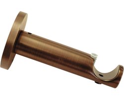 Steun voor 25 mm gordijnroedes, metaal, 8 cm