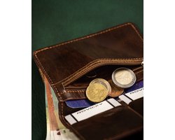 Stevig leren documentenetui