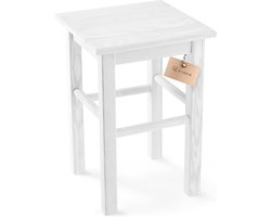Stevige Houten Kruk van Grenenhout - Voetenbank, Opstapkruk of Bijzettafel