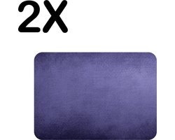Stevige Placemat - Paarse Vegen Achtergrond - Set van 2 Placemats - 40x30 cm - 1 mm dik Polystyreen - Afneembaar