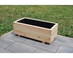 Stevige Plantenbak – Vurenhout – 80x40x30 cm – Houten Bloembak – Duurzaam & Weerbestendig – Plantenbak Buiten voor in de tuin