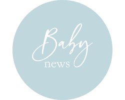 Sticker baby nieuws - 50 Stuks - Geboortesticker - Sluitzegel - Lichtblauw - Zwanger - Babyshower versiering - Studio le petit