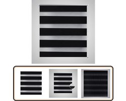 Stijlvol Duo Rolgordijn 40x100cm - Zwart Duo Rolgordijn - Zwarte Rolgordijnen - Rolgordijn Zwart - Blackout Gordijn - Lichtfilterend Gordijn