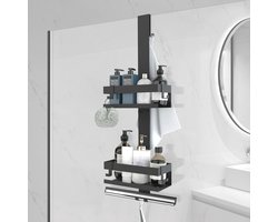 Stijlvol metalen wijnrek voor 12 flessen - 125 cm hoogte - Antieke koper kleuring