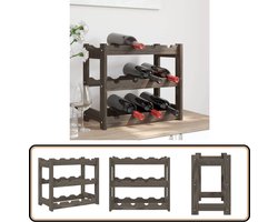 Stijlvol wijnrek voor 12 flessen - Massief grenenhout Wijnrrek - Wijnkast - Hout - Grenenhout - Vintage