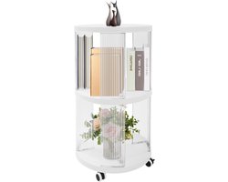 Stijlvolle 360° draaibare boekenkast voor woonkamer en slaapkamer, perfect voor boeken en decoratie