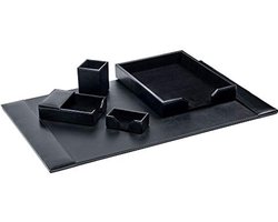 Stijlvolle 5-delige Bureau Set met Leerachtige Accessoires
