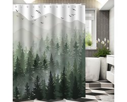 Stijlvolle Douchegordijn met Natuurmotief 240 x 200 cm