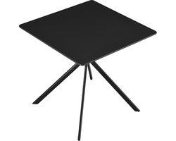 Stijlvolle eettafel - rechthoekig - 78x78cm - zwart