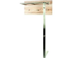 Stijlvolle en Functionele Kapstok met Drie Haken voor aan de Muur in Meerkleurig Design