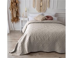 Stijlvolle en Sfeervolle Bedsprei met Ornamenten voor Luxe Slaapkamerinrichting 200 x 220 cm