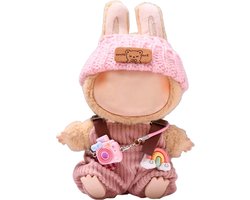 Stijlvolle Handgemaakte Gehaakte Miniatuur Accessoires Set voor Labubu Poppen - Cadeaus