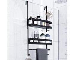 Stijlvolle Hangende Doucheplank met Multifunctionele Opslagoplossingen voor Badkamers