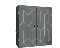 Stijlvolle Hangende Wandkast met Verstelbare Plank voor Diverse Ruimtes in Huis