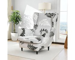 Stijlvolle Hoes voor Oorfauteuil, Elastische en Wasbare Beschermhoes voor Woonkamer, Perfecte Pasvorm en Duurzaam Materiaal