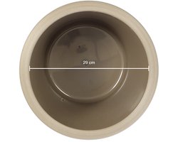 Stijlvolle Hoge Plantpot Rond Zandkleur 85 cm – Stevig, Duurzaam & Veelzijdig