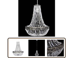 Stijlvolle Kroonluchter 36,5x46 cm - E27 Fitting Kroonluchter - Kristallen Hanger - Plafondlamp - Living Room Lighting - Dining Room Chandelier